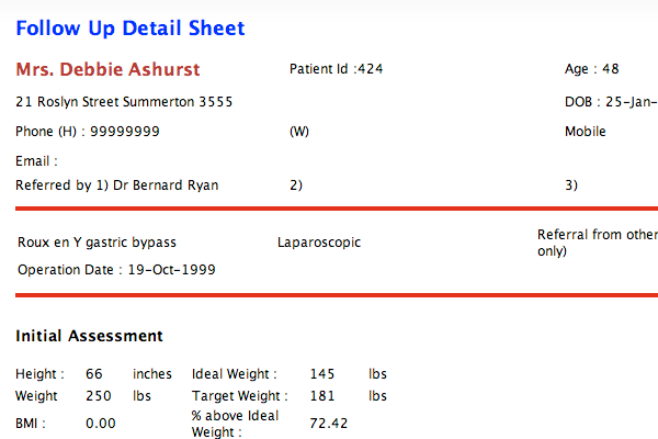 Lapbase Patient Details
